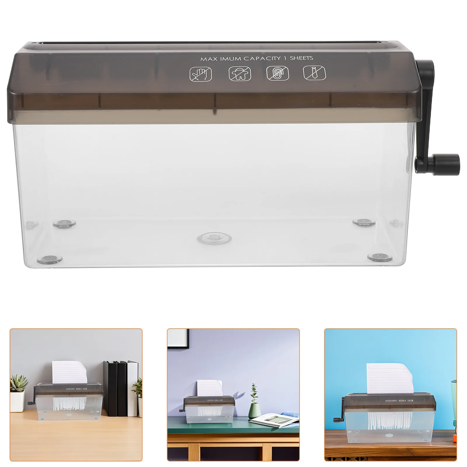 

Mini Manual Paper Shredder Portable A4 Desktop Shredding Machine For Home Office School Document