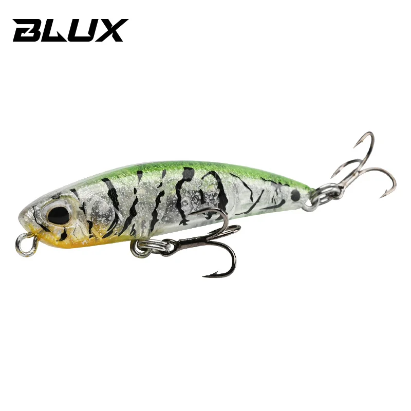 Blux lurker 48 isca de pesca afundando lápis vara pesada 48mm 6.3g água salgada lipless minnow wobbler isca de plástico duro enfrentar