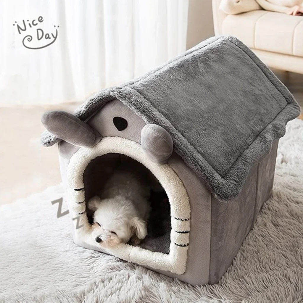 

1Pcs Cat /Dog bed Foldable Pet Sleepping Bed removable and washable cat house kennel for dog house indoor cat nest