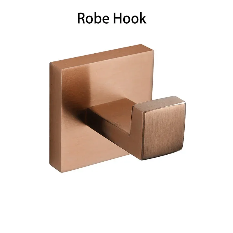 Geborsteld roségouden handdoekenrek, badjashaak, badkamerbeslagaccessoires