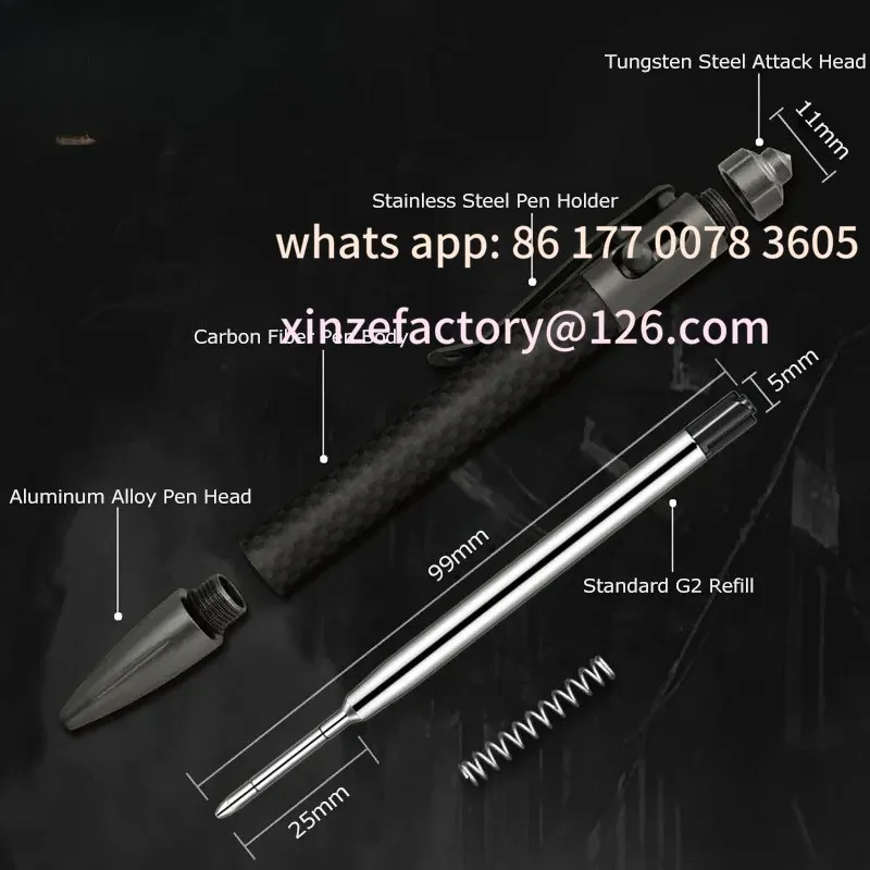 قلم تكتيكي متعدد الأغراض قابل للتخصيص للدفاع عن النفس ستينغر كسارة زجاج للطوارئ للتخييم في الهواء الطلق ومستلزمات البقاء على قيد الحياة والأمن