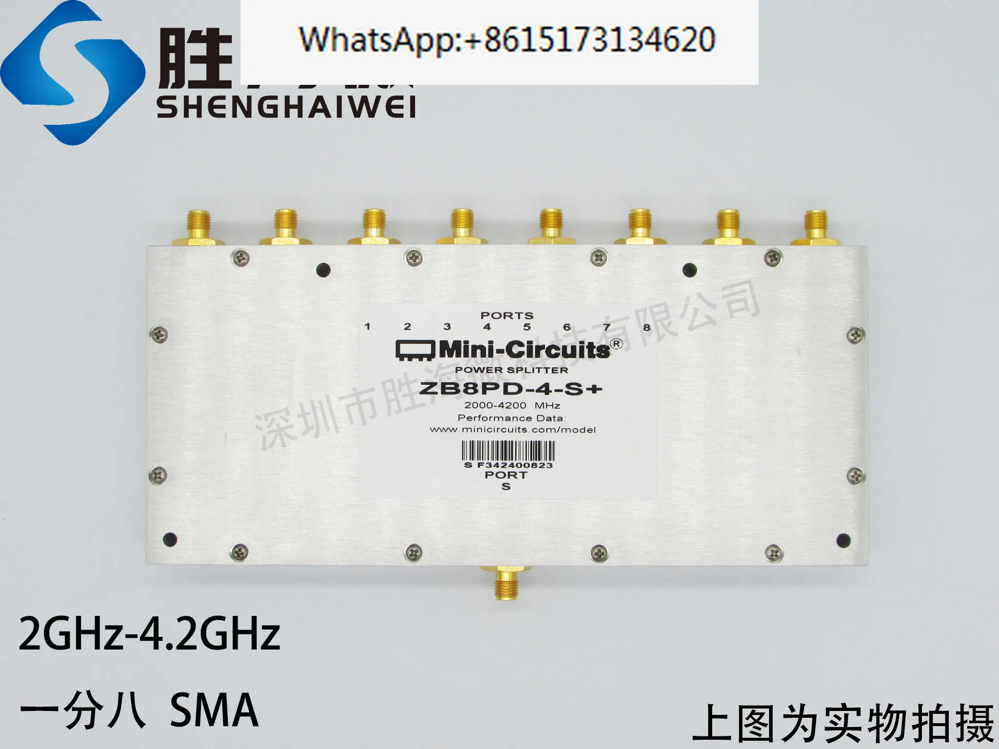 

Mini ZB8PD-4-S+2-4.2GHz SMA 1/8 RF Microwave Coaxial Power Divider