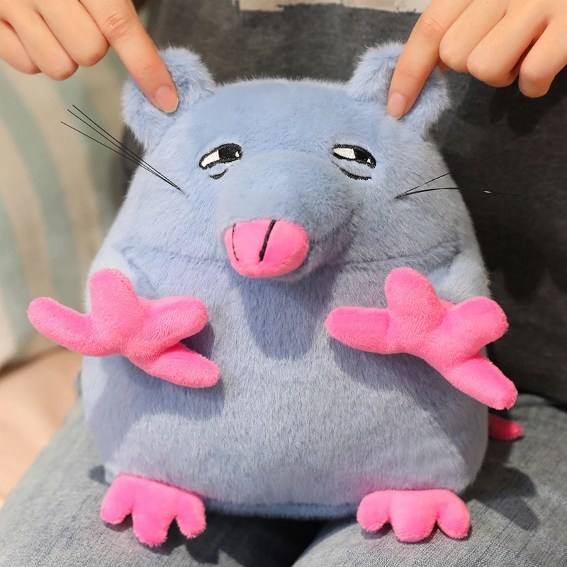 Gioco divertente Pizza Tower Brick Mouse Peluche Peluche Stupido Ratto Bambola morbida Giocattolo per bambini Cuscino di tiro Cuscini Regalo di compleanno