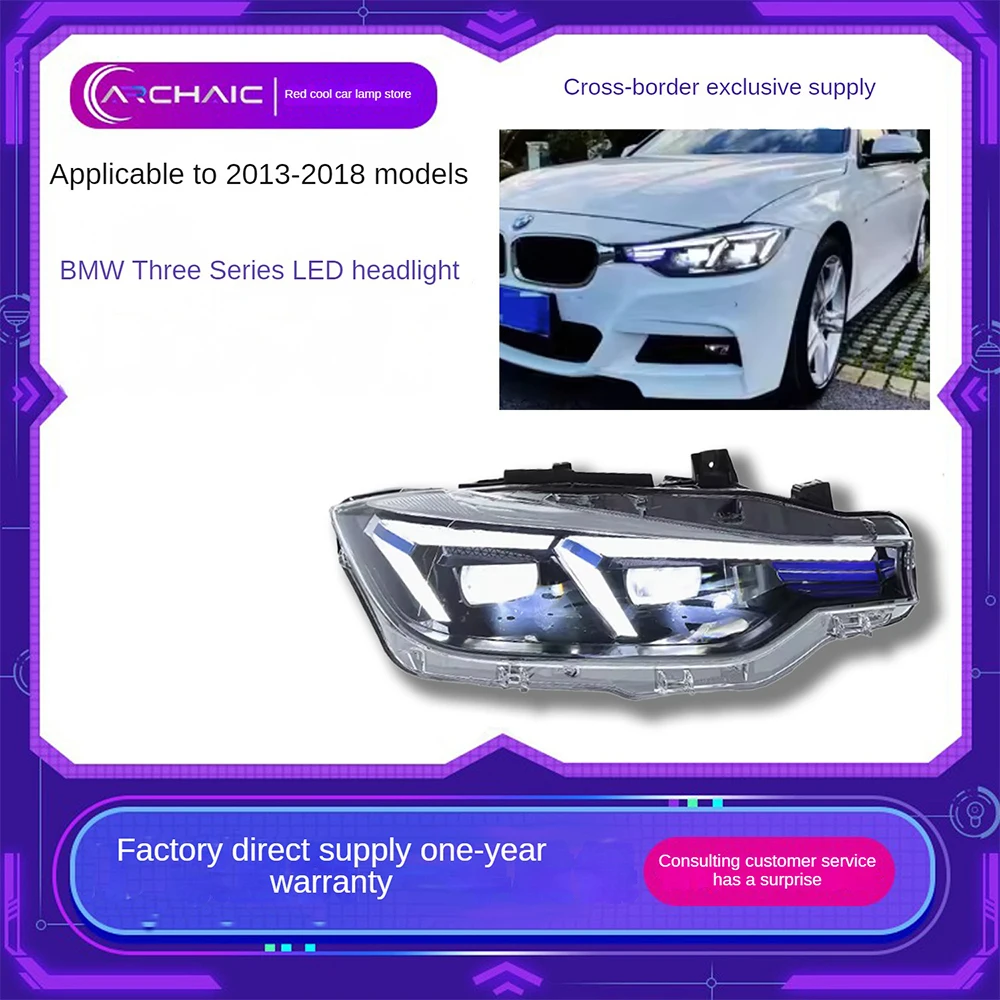 

Для BMW 3 серии F30 F35/2013-2018 полная стандартная фара в сборе, Модернизированная в Chiku фары BMW, задние фонари, фонари