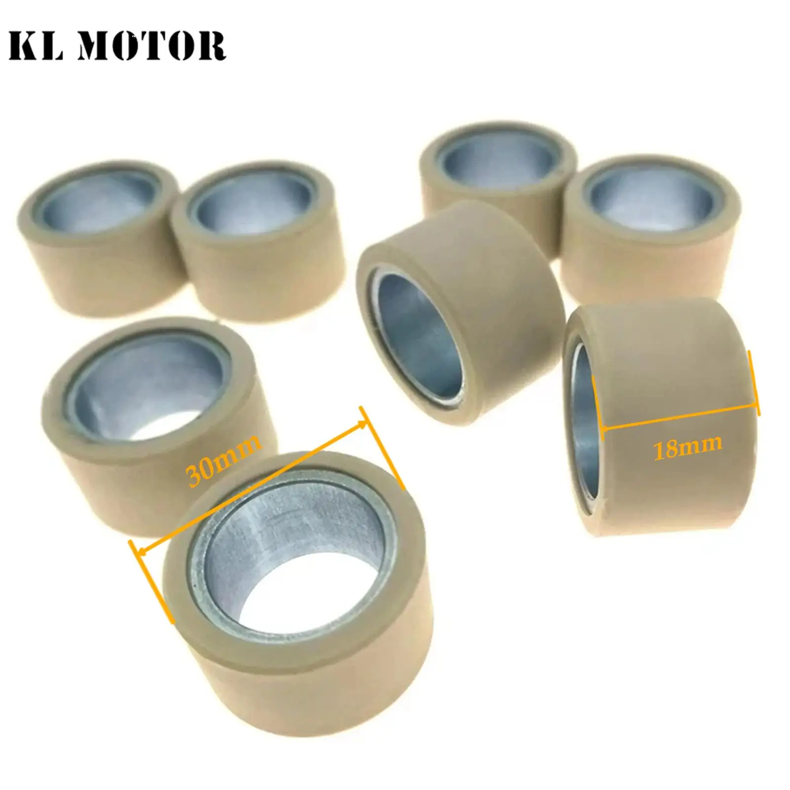 8pcs 30 x 18 25G Variator Roller For CF188 CF500  CF 500 500CC CF196 800 800CC ATV UTV Parts 0180-051100-0003