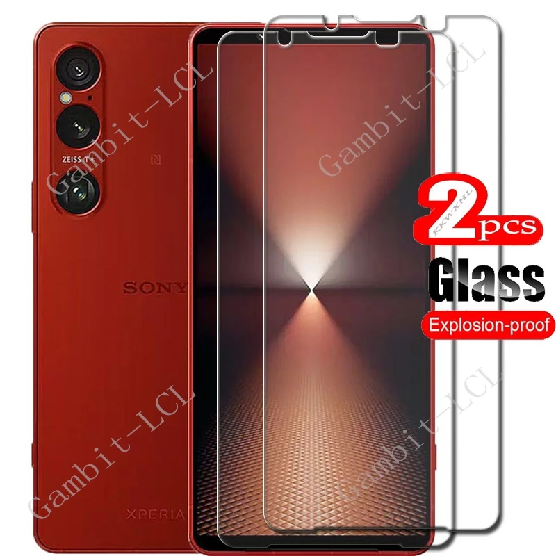 2PCS HD FOR Sony Xperia 1 VI  Tempered Glass Protective Cover ON SonyXperia1VI Xperia1VI 1VI 6 Screen Protector Transparent Film