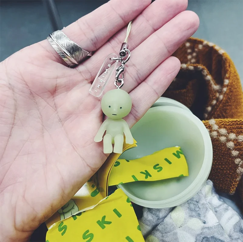 Sonny Angel SMISKI Strap Accessories Blind Capsule Glow in The Dark Gashapon Pendants Collectible Keychain Birthday's Day Gifts