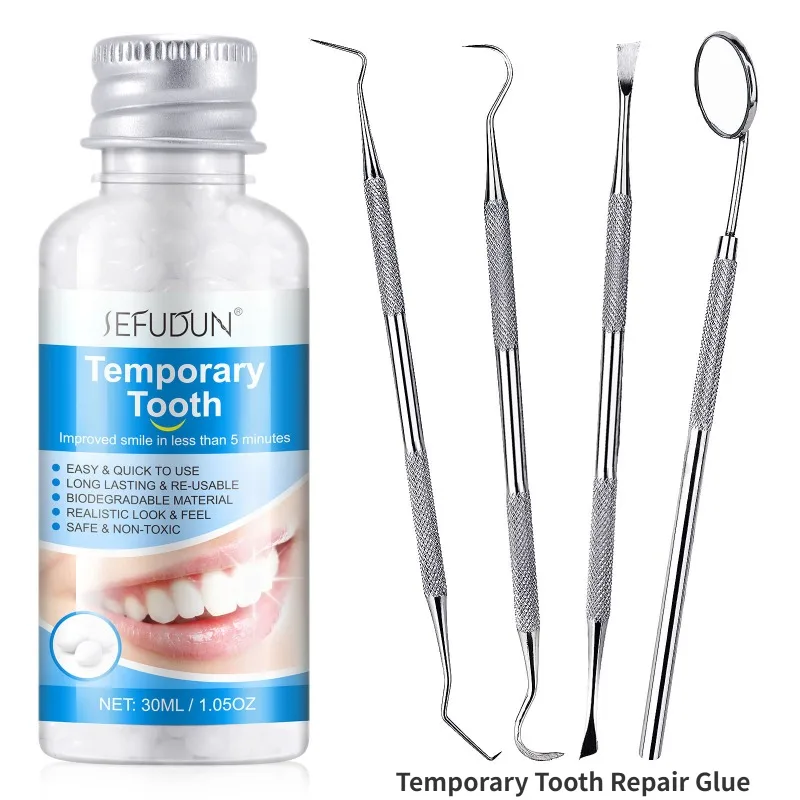 Temporary Tooth Repair Glue Shapeable Teeth Gaps Filling Solid Denture Hot Melt Adhesive Mouth Safety Dental Supplies Oral Care