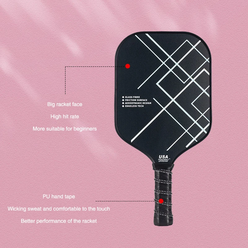 Paleta de Pickleball de fibra de carbono para deportes al aire libre, tabla de panal, bate de Cricket, Material compuesto ligero y duradero para todas las edades