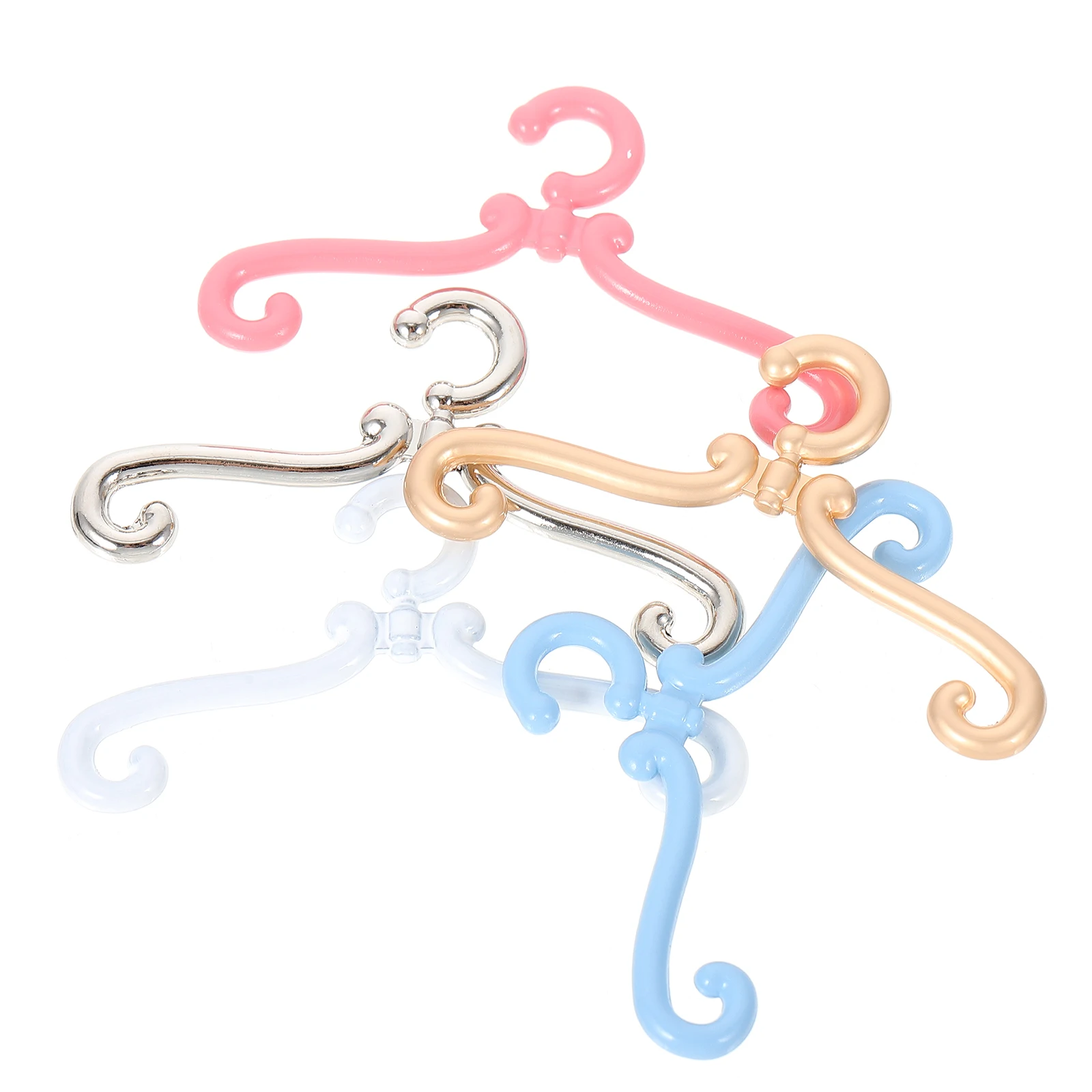 

25 Pcs Mini Hanger Outfit Hangers Miniature Clothes Accessories Zinc Alloy Baby