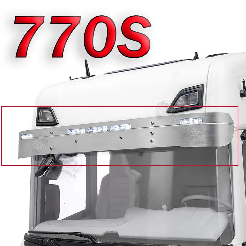 

Metal Sun Visor Light Spotlight for 1/14 Tamiya RC Truck SCANIA 770S 56368 56371 56368 Car Accessories