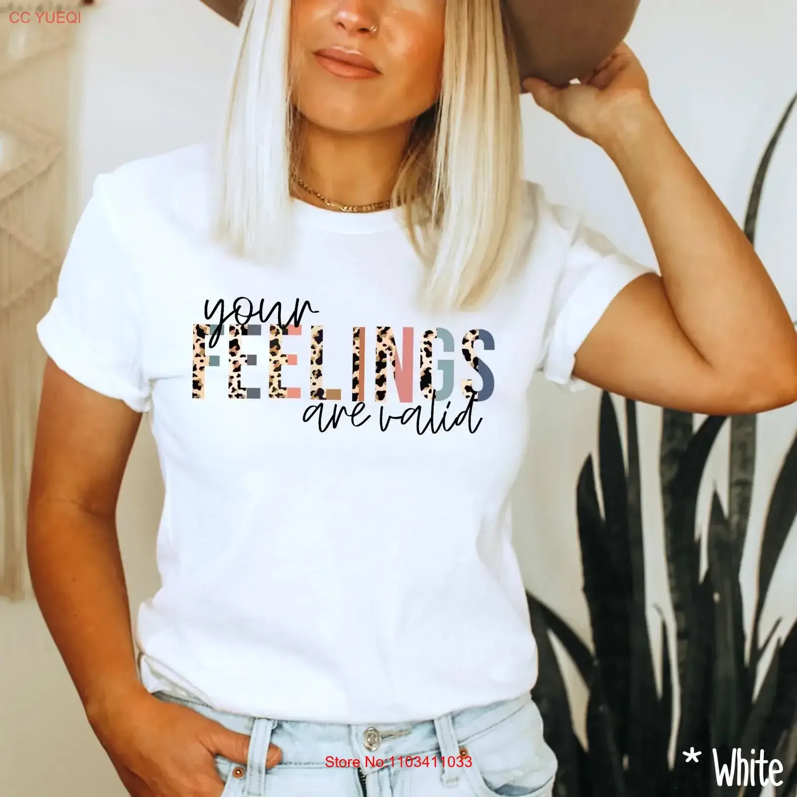 Vos sentiments sont valides santé mentale t-shirt pour la sensibilisation au mois auto-vintage lavé polyvalent graphique mode respirant