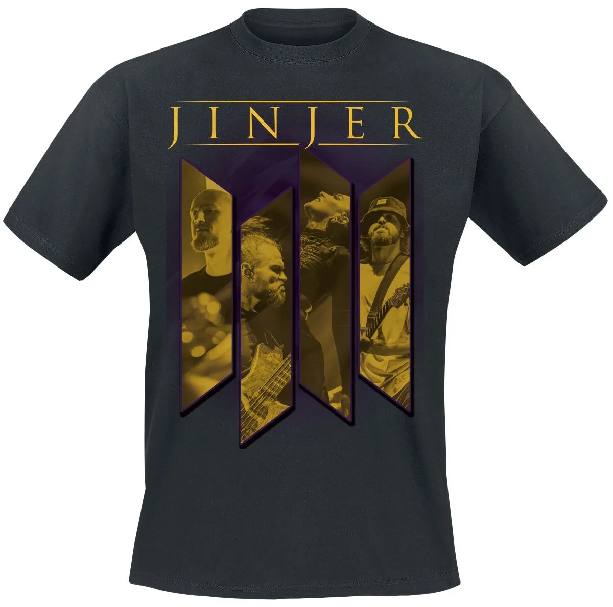 Jinjer Floral Skull Tee, Progressive Metalcore T-Shirt mit braunem Vintage-Print und Gothic-Kunst, Jinjer Fan Merch – Detail 2