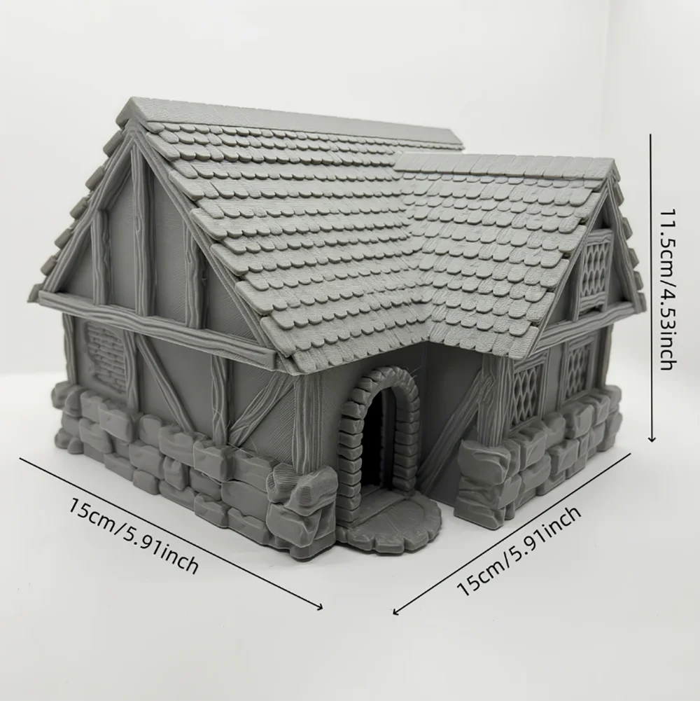 1pc Display Production Of Table Game Scene Architecture Model Tavern Houses Micro Landscape Sand Table Houses DIY Hobby