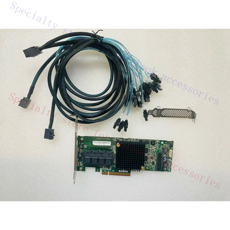 

A+ for Adaptec ASR 71605 1GB 16Port HBA RAID PCIe Controller Card + 4* SATA Cables