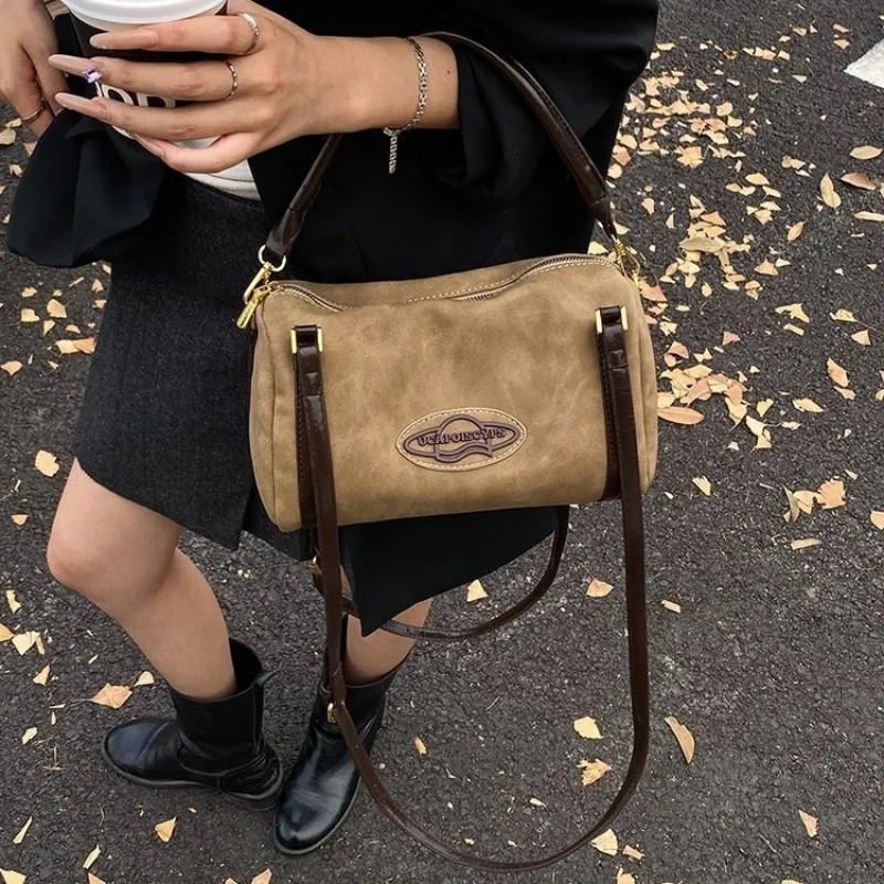 

Elegant Leather Women's Tote Bag High-End Luxury Brand Famous Designer Trendy Vintage Daily Bag