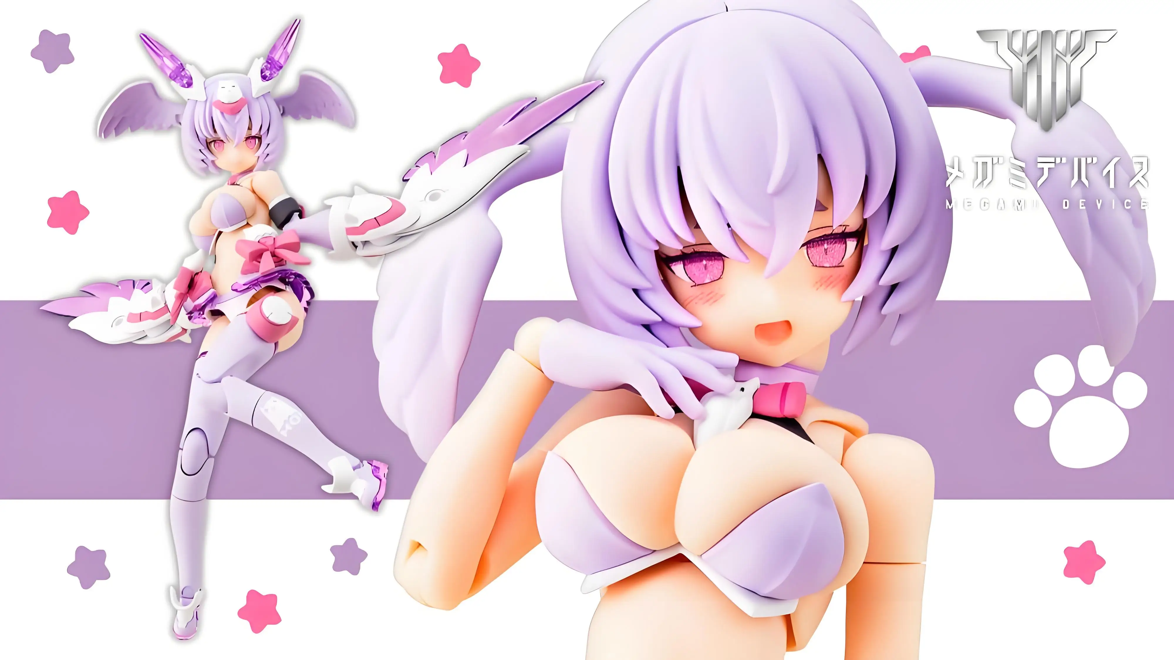 Kotobukiya-dispositivo Megami genuino, serie PUNI MOFU MAO,XIAO,LANG,TU, modelo de ensamblaje de figuras de acción, juguetes, adornos de modelos coleccionables