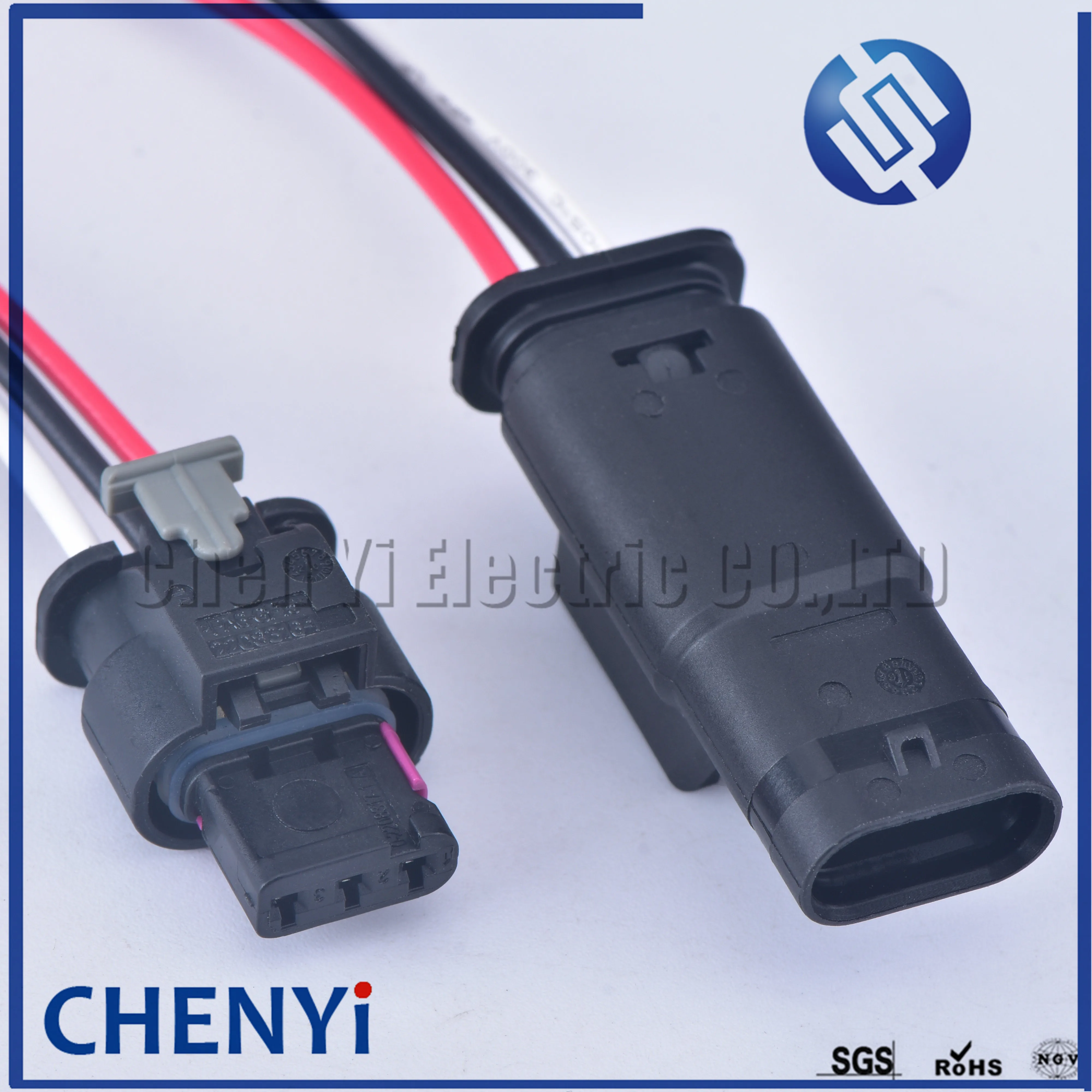 

3 Pin PDC Parking Sensor Plug Connector For GOLF PASSAT A1 A3 A4 A6 A7 Q5 Q7 R8 4F0973703 1718653-1 4F0 973 703 With 15cm wire