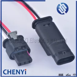 3 Pin Plug Conector do Sensor De Estacionamento PDC Para GOLF PASSAT A1 A3 A4 A6 A7 Q5 Q7 R8 4F0973703 1718653-1 4F0 973 703 Com fio de 15 centímetros