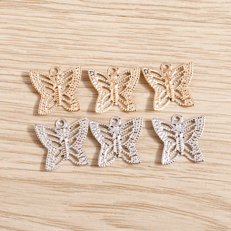 Tusember 100 Stück kleine Eisenblech-Anhänger in Form von Tauben für DIY-Ohrringe, Halsketten und Modeschmuckherstellung – Detail 23