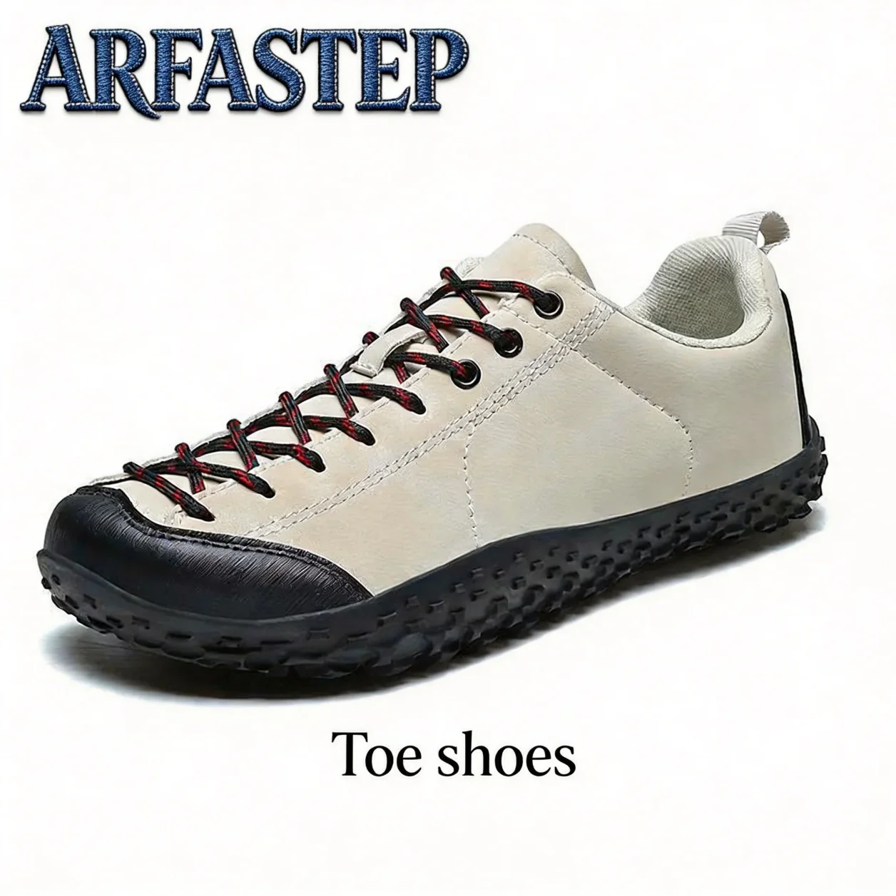 

ARFASTEP Новые мужские кроссовки с широким носком, повседневные, с мягкой подошвой, дышащие, сетчатые, удобные, для ходьбы, эффект босых ног
