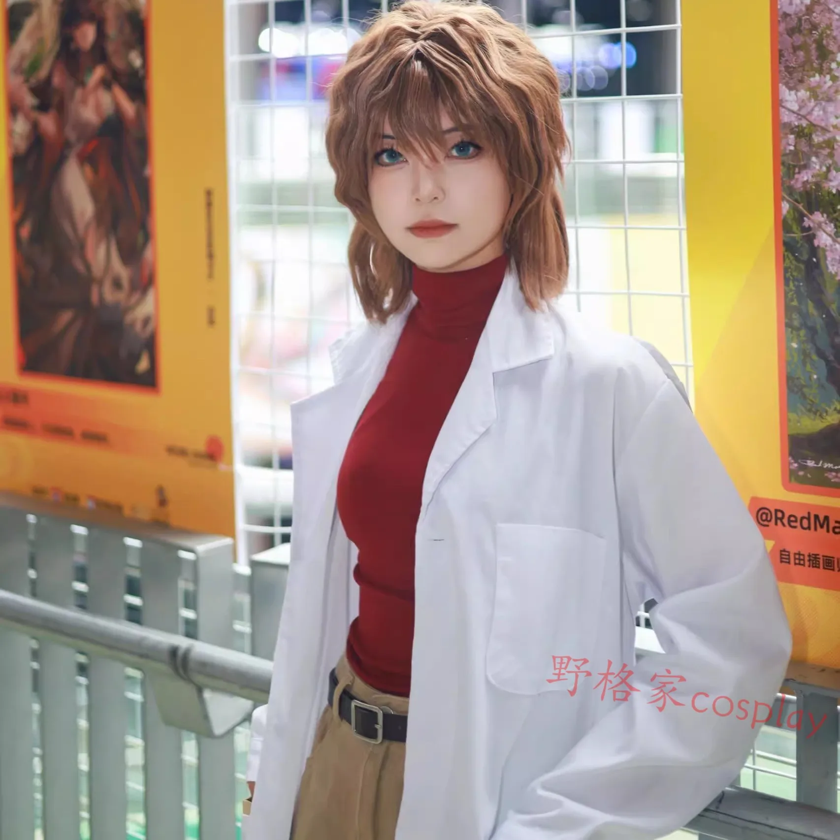 Anime Miyano Shiho Cosplay Costume Wig Sherry Cosplay Top Shirts Coat Dresses Uniform Women Girls Halloween Role Play Prop