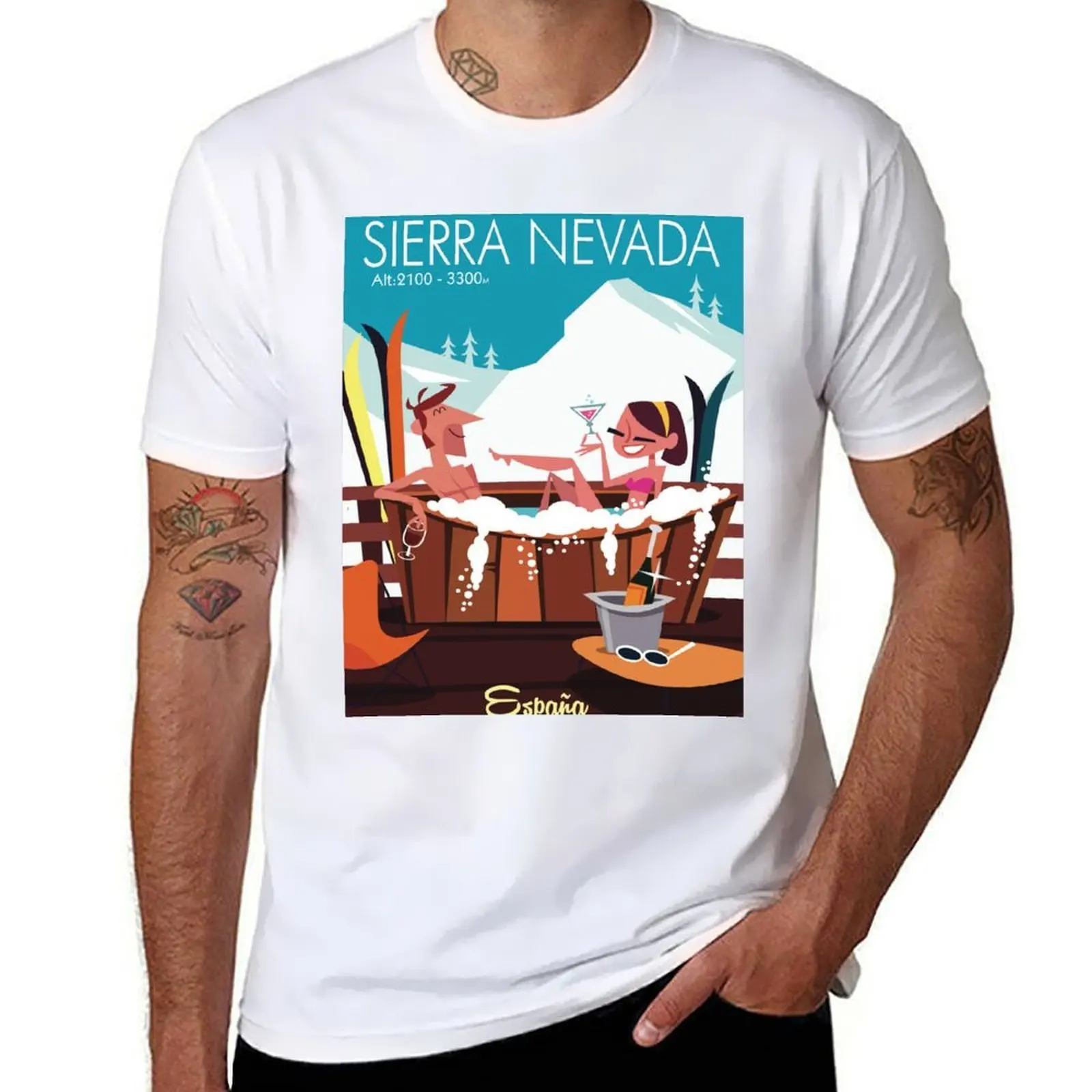 

Sierra Nevada ski poster T-Shirt funny t shirts dark humor man t shirts graphic T-Shirt