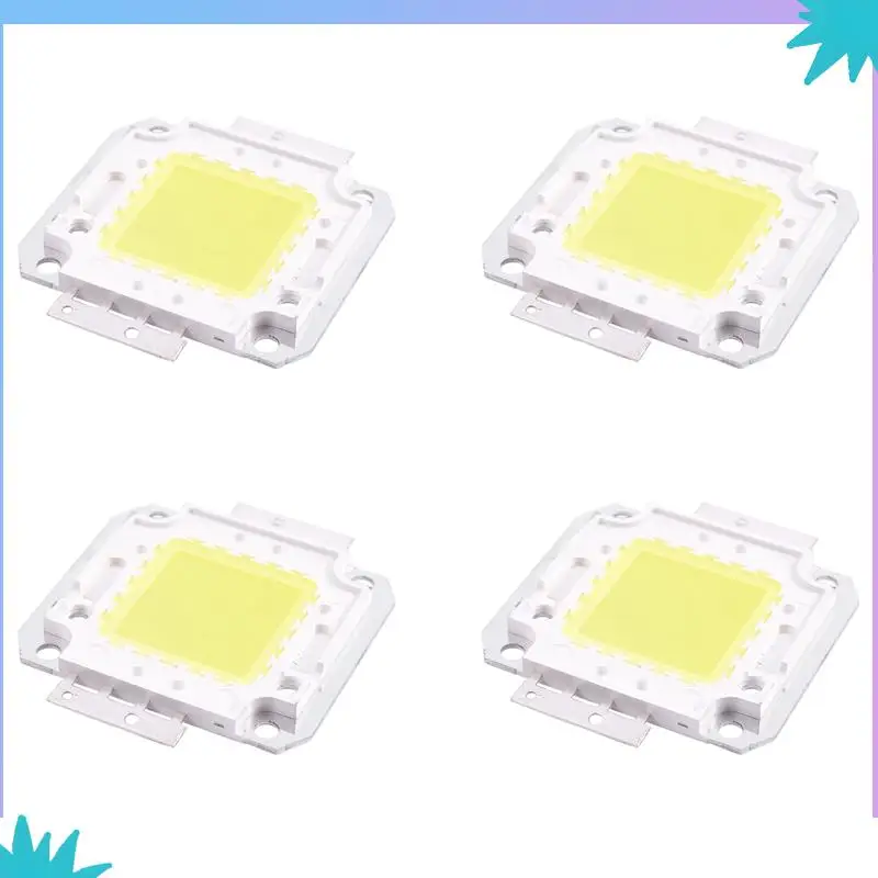ABZW 4X Square Shape White DC Light Lamp COB SMD LED Module Chip 30-36V 20W