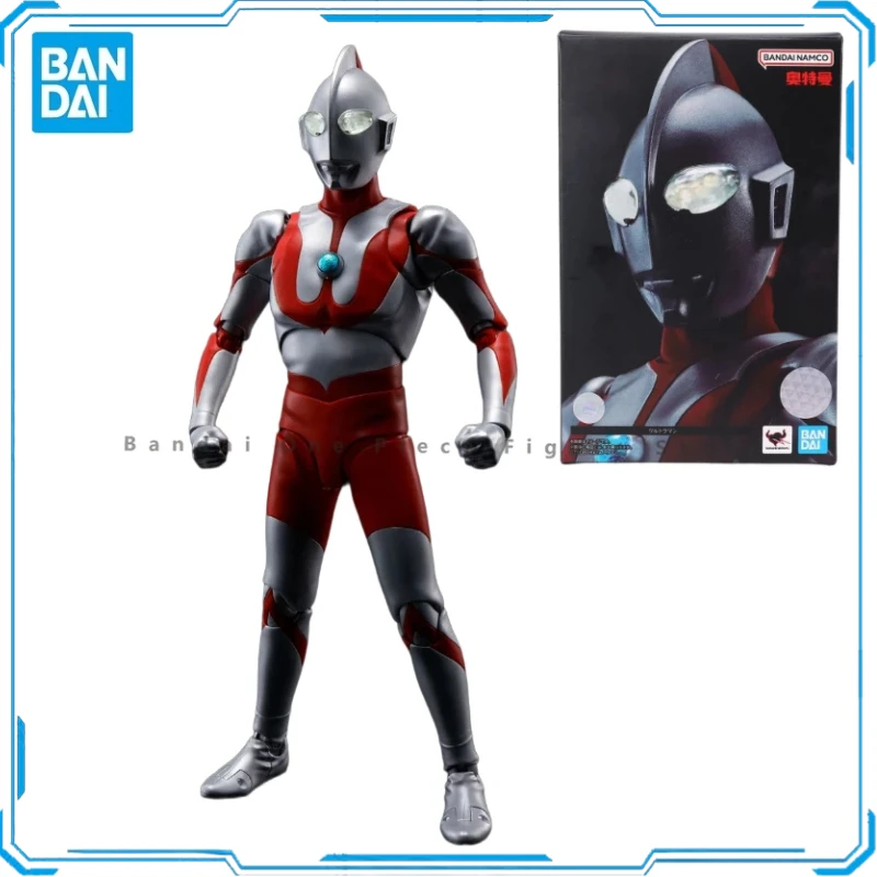 

In Stock Original Bandai SHF Real Bone Sculpture Ultraman Action Figures Animation Toys Gifts Model