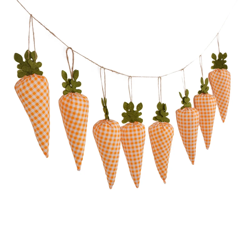 Easter Carrot Banner Easter Mantle Fireplace Decorations Spring Decor for Easter Fireplace Mantle Home Party