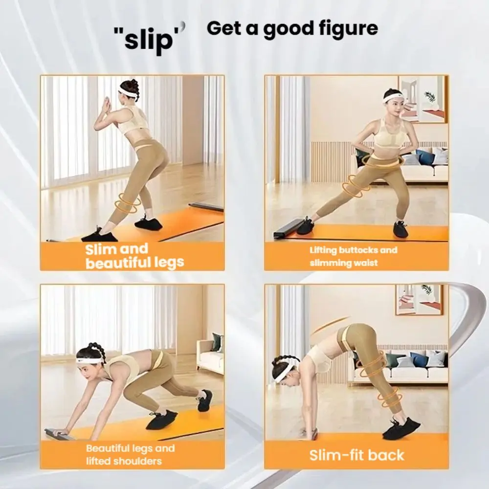 多機能フィットネスグライドプレート-140cm-180cm-200cm-スムーズヨガスライディングマット-有酸素運動-美脚-コアトレーニングボード
