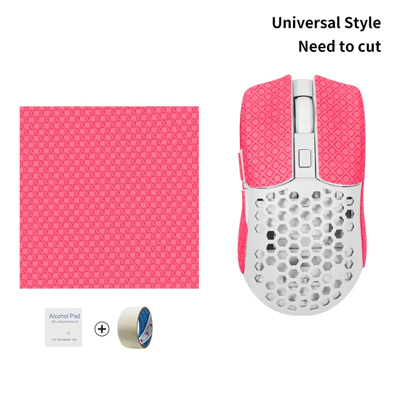 12*11cm DIY Anti-Slip Universal Style Mouse Sticker Wireless Gaming Sweat-Proof Mouse Grip Tape Wear-Resistant PC Desktop Laptop