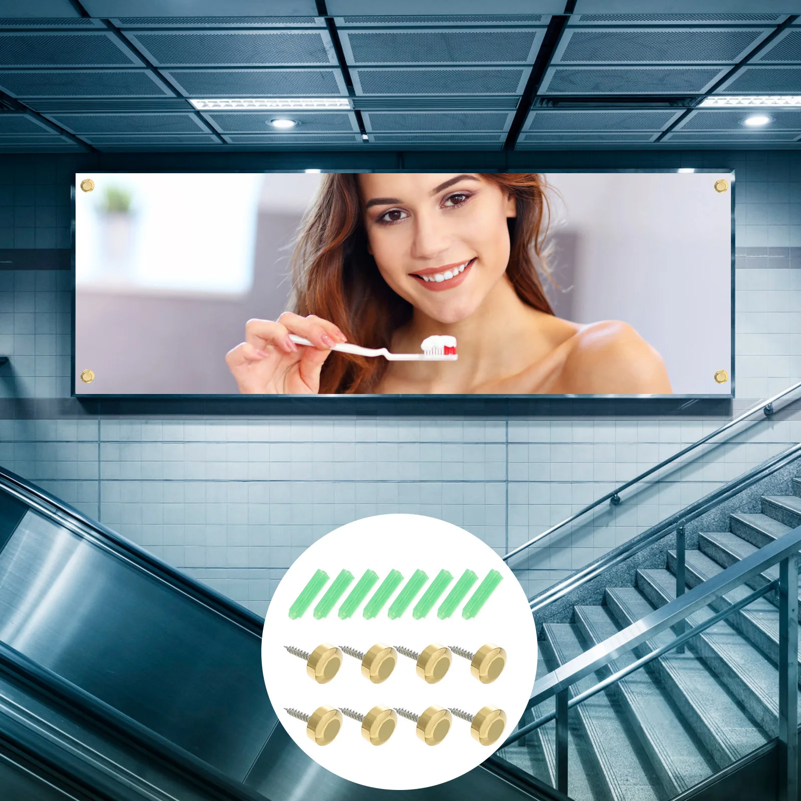 

8 set Pure Copper Decorative Caps Brass Rustproof Screw Covers For Mirror Glass Wood Furniture Fixings Screw Cover Caps