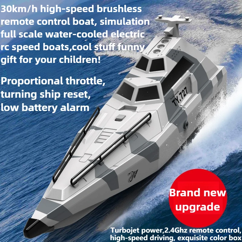 

Cool Stuff Funny Gift-New 30km/h Brushless High-speed Remote Control Boat,Full Scale Rc Boats,Kawaii Rc Speed Boat,Toys for Kids