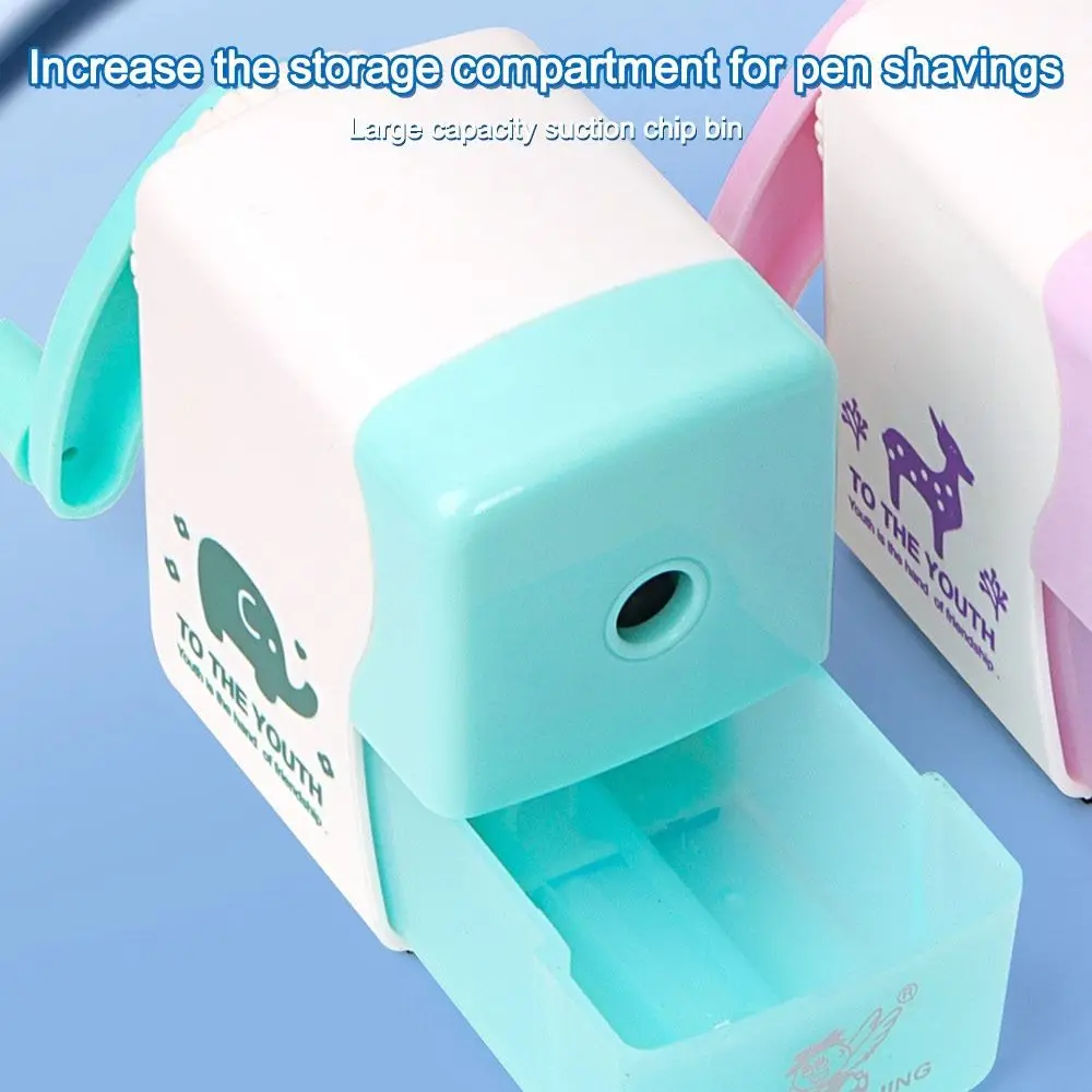 Hand-cranked Pencil Sharpener Anti Sticking Lead Automatic Lead Feeding Pencil Cutter Student Pencil Sharpener