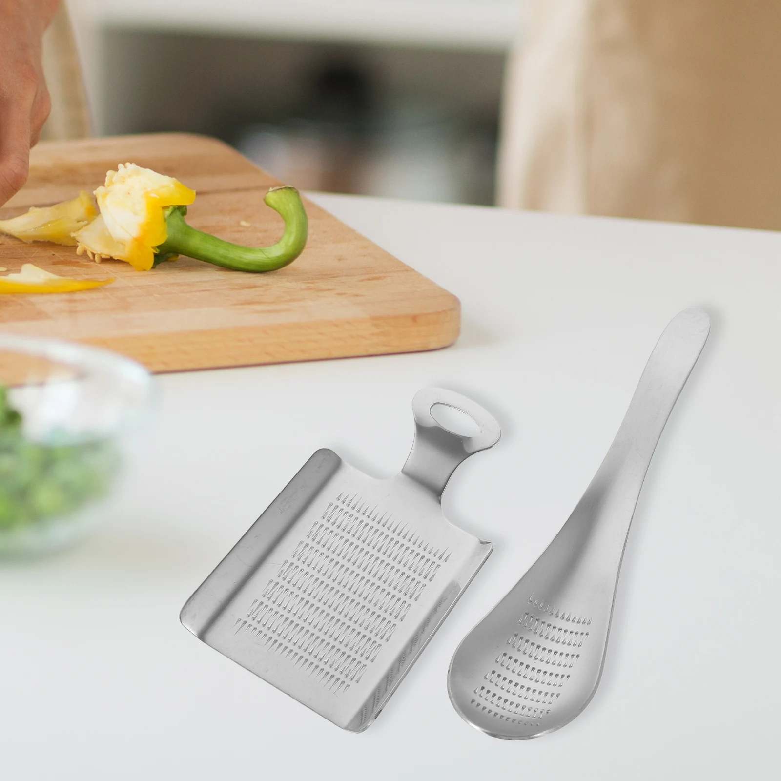 

2Pcs Baby Food Grinder Stainless Steel Garlic Crusher Spoon Shovel Veggie Fruit Prep Easy Clean Safe Infant Accessories