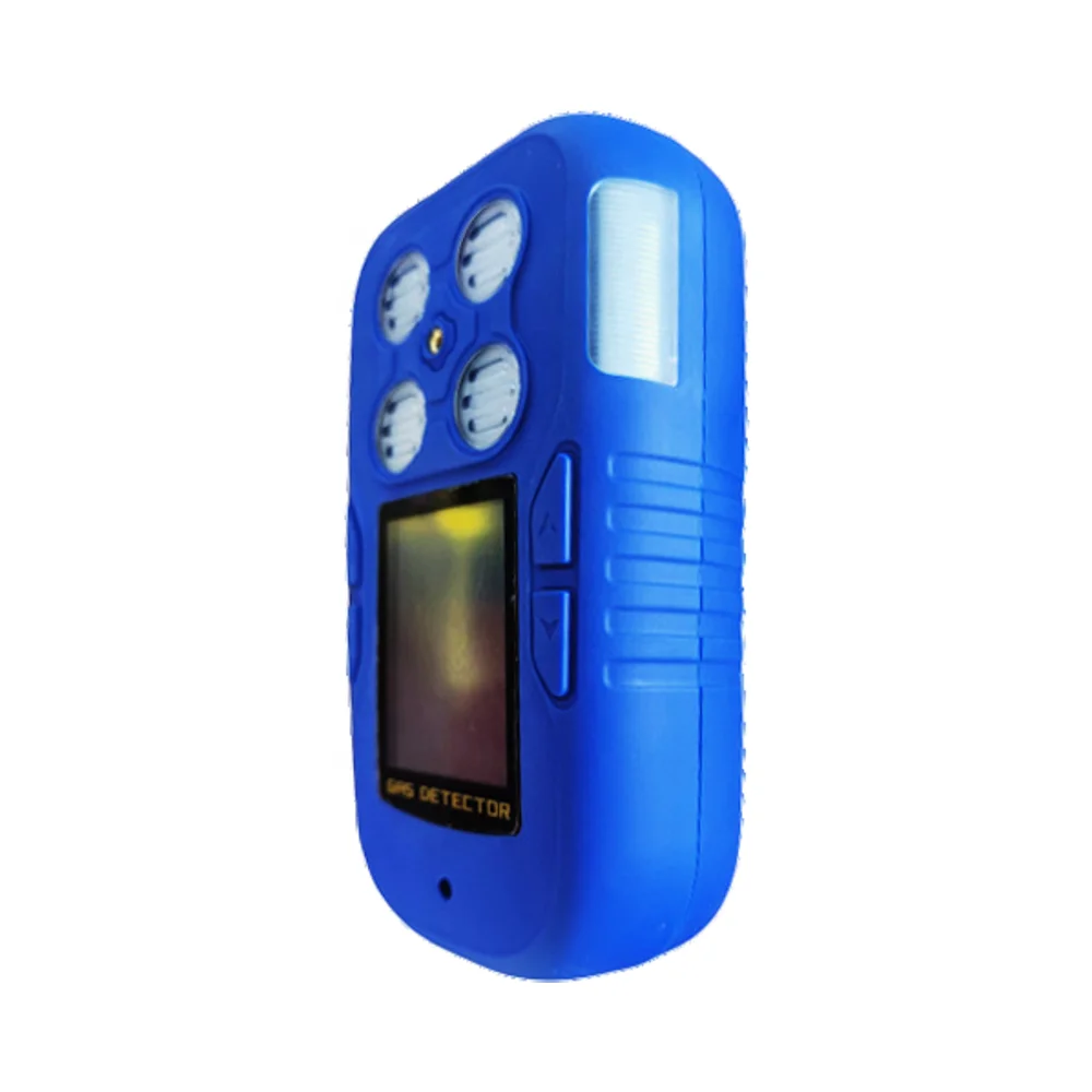 Portable Battery Replaceable 4-in-1 Multi-Gas Detector IP65 ExdibIICT3 Explosion Proof TFT LCD Display for NO2 CO2 Gases