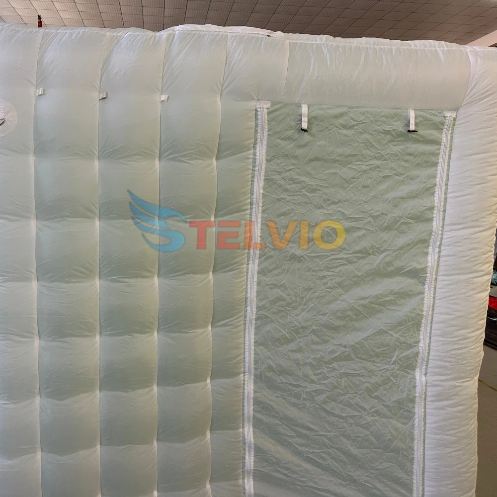 Wholesale Customize Inflatable Photo Booth Photo Backdrop Enclosure LED Cube White Tent For Wedding Birthday Party