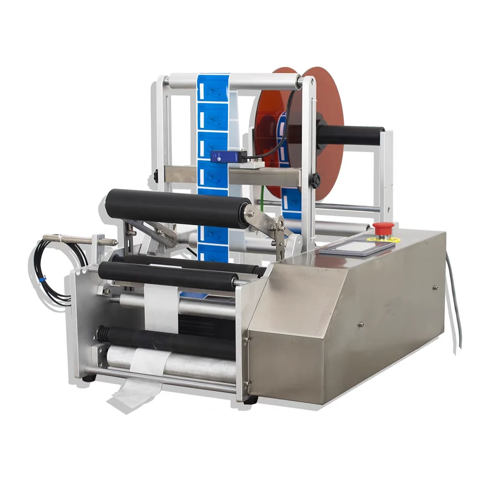 

Автоматическая этикетировочная машина для круглых бутылок: для напитков, меда, с функцией автоматического определения положения этикетки и нанесения клеевых этикеток