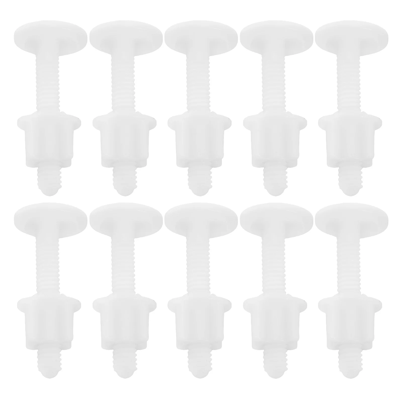 

20 set Screws Universal Plastic Hinge Bolts Nuts Washers Top Mount Fixings Durable Waterproof Easy Install Replacement Hardware