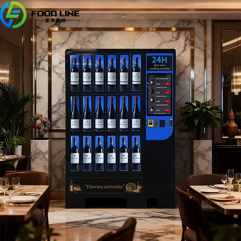 Custom Beer Vending Machine Cold Card Payment Wine Alcohol Measuring Device Beer Brewing Alcohol And Beer Vending Machine