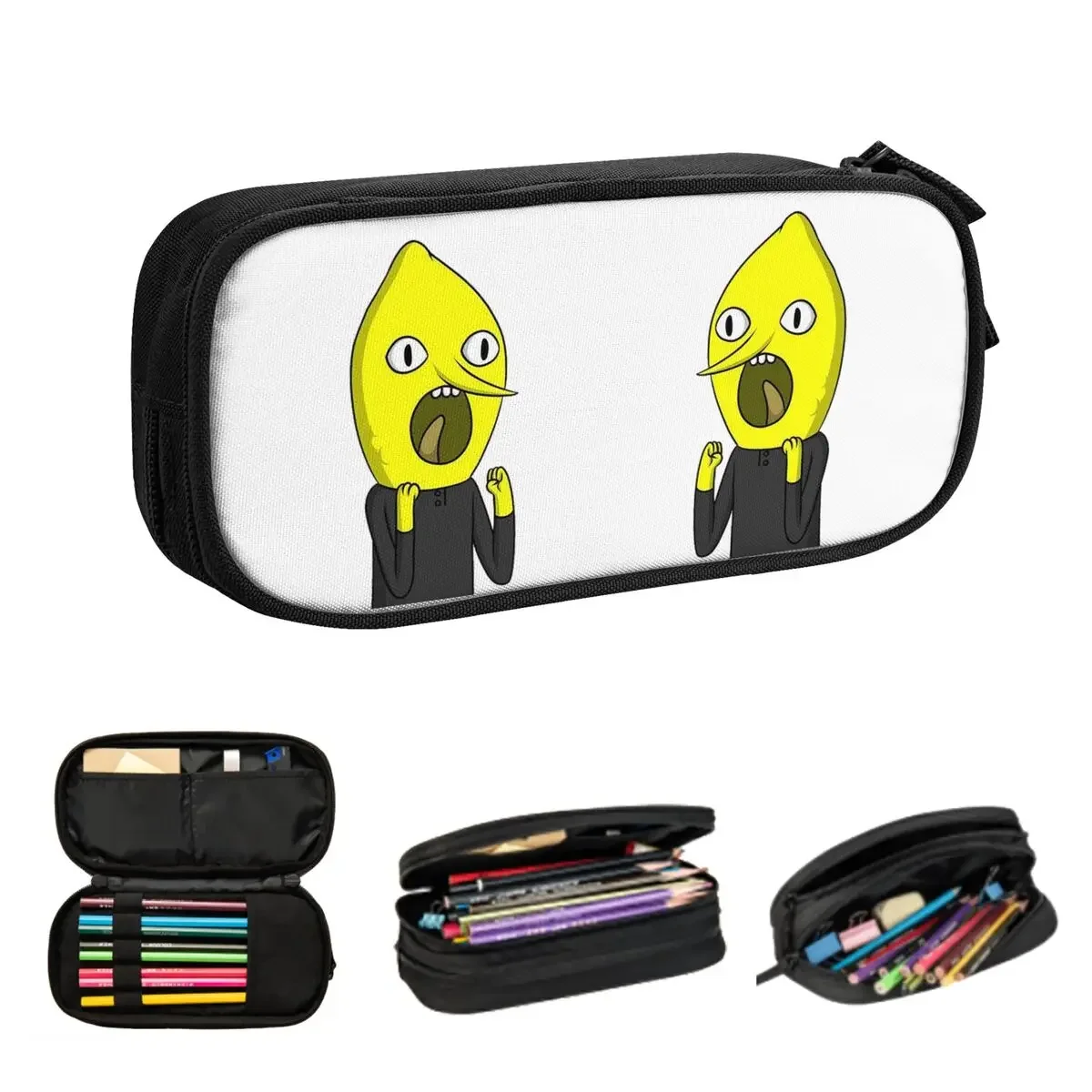 

Lemongrab Unacceptable Adventure Time Pencil Cases for Students School Pen Box Pencil Bag Large Capacity Pencil Pouch Pen Holder