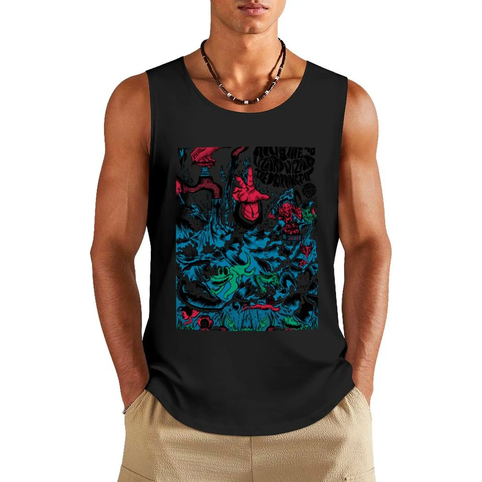 

King Gizzard and the Lizard Wizard - The Dripping Tap Tank Top Men's t shirt Men's summer clothes 2025