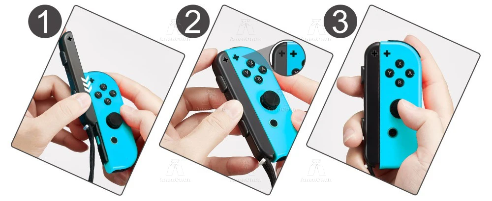 Handschlaufe für Switch/Switch OLED Joycon Ersatzteile Joy Con Controller-Aufsatz Handschlaufe Lanyard Gaming-Zubehör – Detail 2