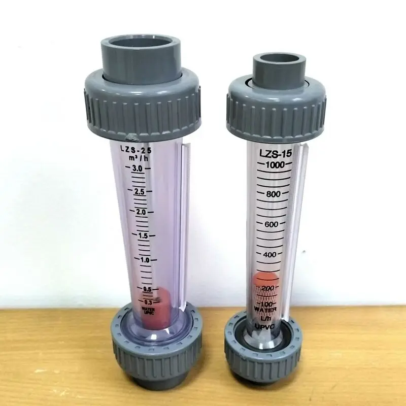 Plastic Pipe Rotor CPVC Flowmeter DN15/25/32/50/65 Float Liquid Water Flowmeter Pipeline Type