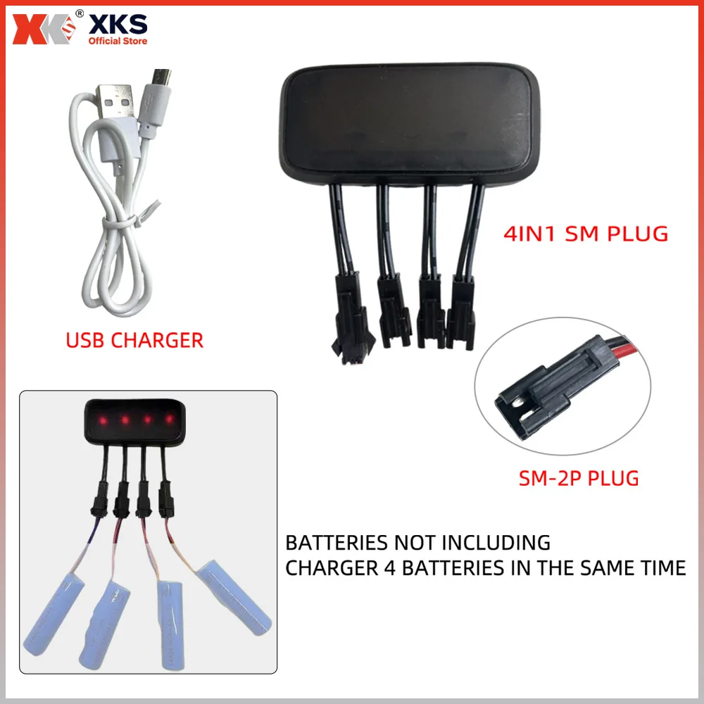 XKS 3,7 V 800 mAh Lipo-batterij 25C Hoge ontladingsnelheid - Vervangende batterij voor X5C X5SW Drone, RC Drone-accessoires 902540