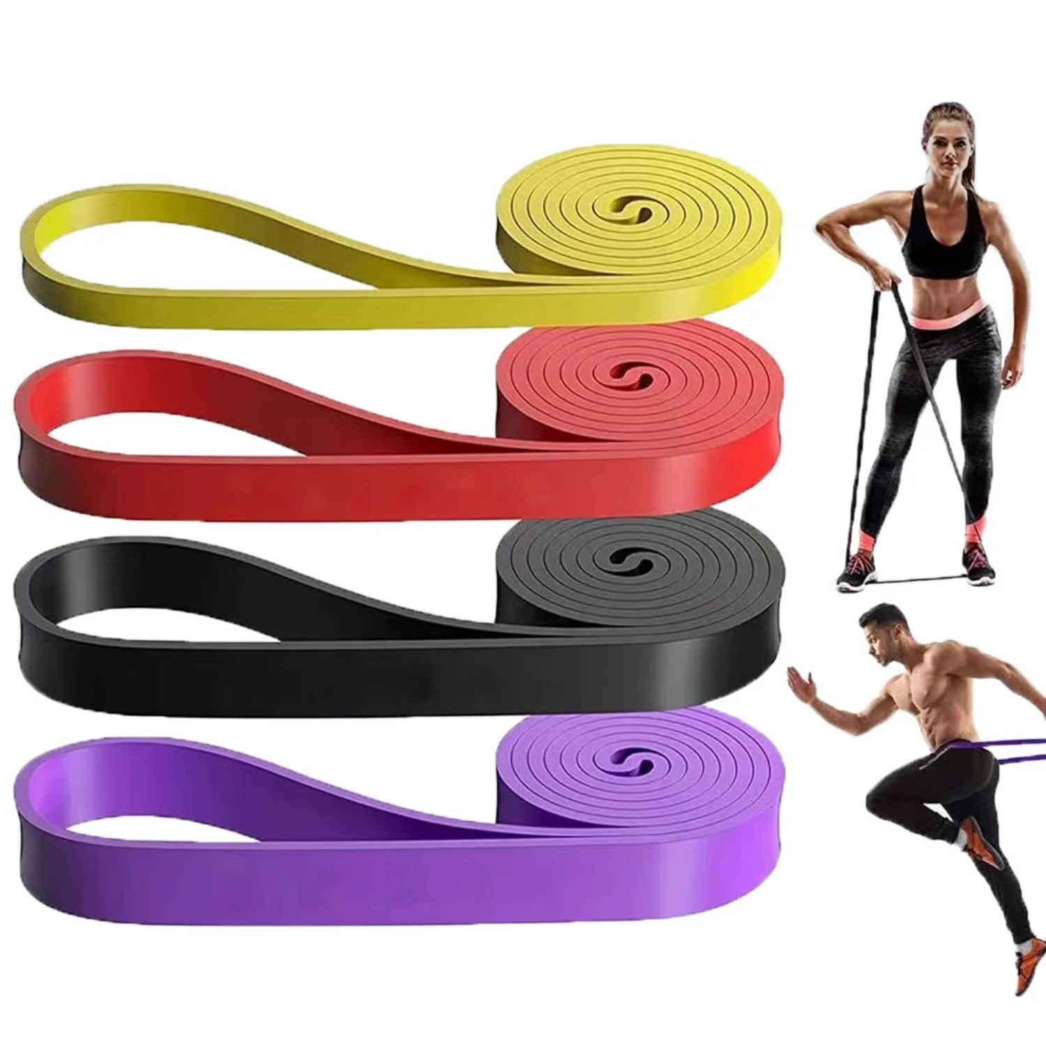 Improving Your Workout with These Long-Lasting High-Resistance Elastic Loop Exercise Bands - Durable Unisex Rubber Band Fitness 