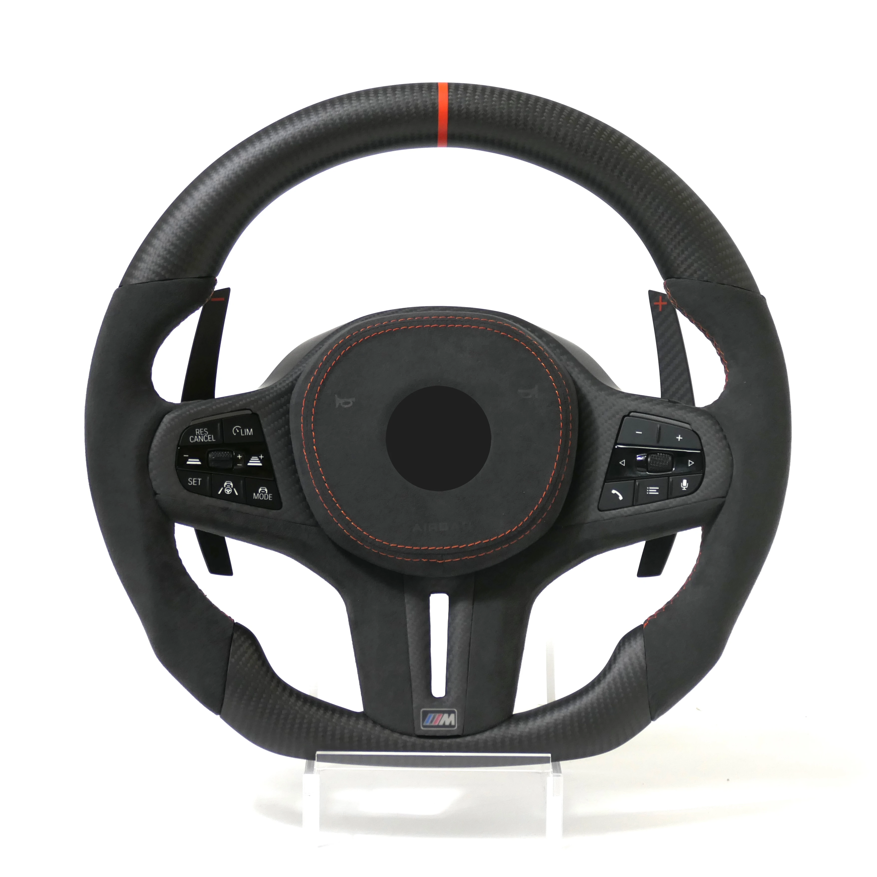 

Custom LED Smart Carbon Fiber Steering Wheel Fit for BMW 3 Series G20 G21 G28 M3 G80 G01 G05 Carbon Fiber Custom Steering Wheel