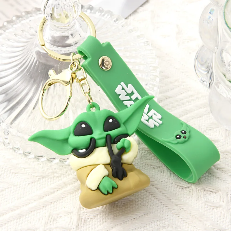 Star Wars Silicon Pvc Good-looking Keychains for Men Women Anime Cartoon Cute Key Chain Students Fashion Key Ring Gifts view 5
