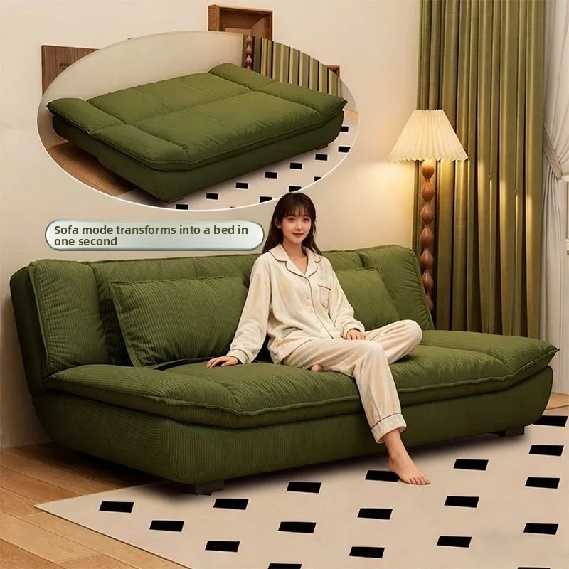Sailboat Sofa Bed Detachable Washable Covers Dual Purpose Convertible Foldable Home Living Room Sofa Bed Dual-use